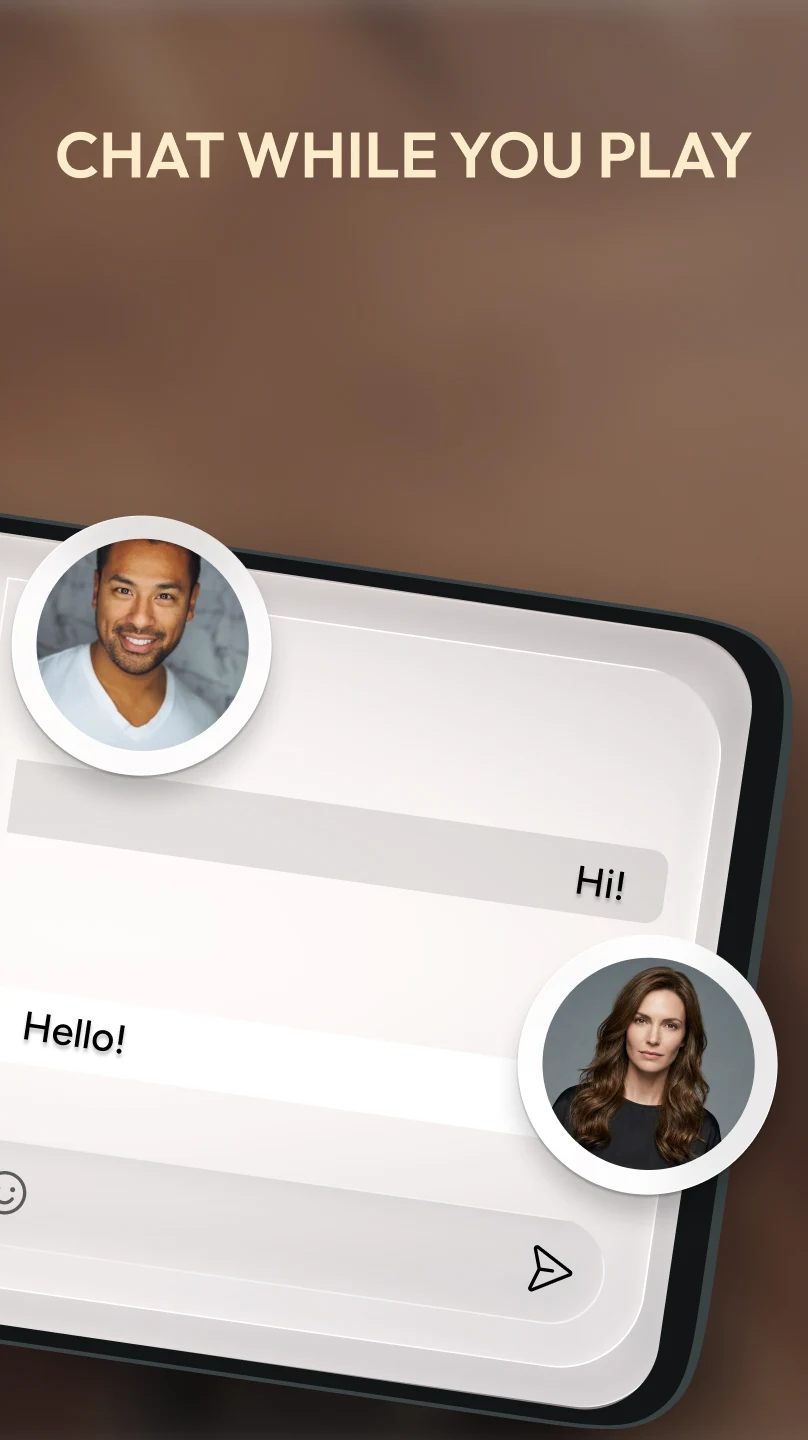 iPhone'da online tavla maçı sırasında oyun içi sohbet