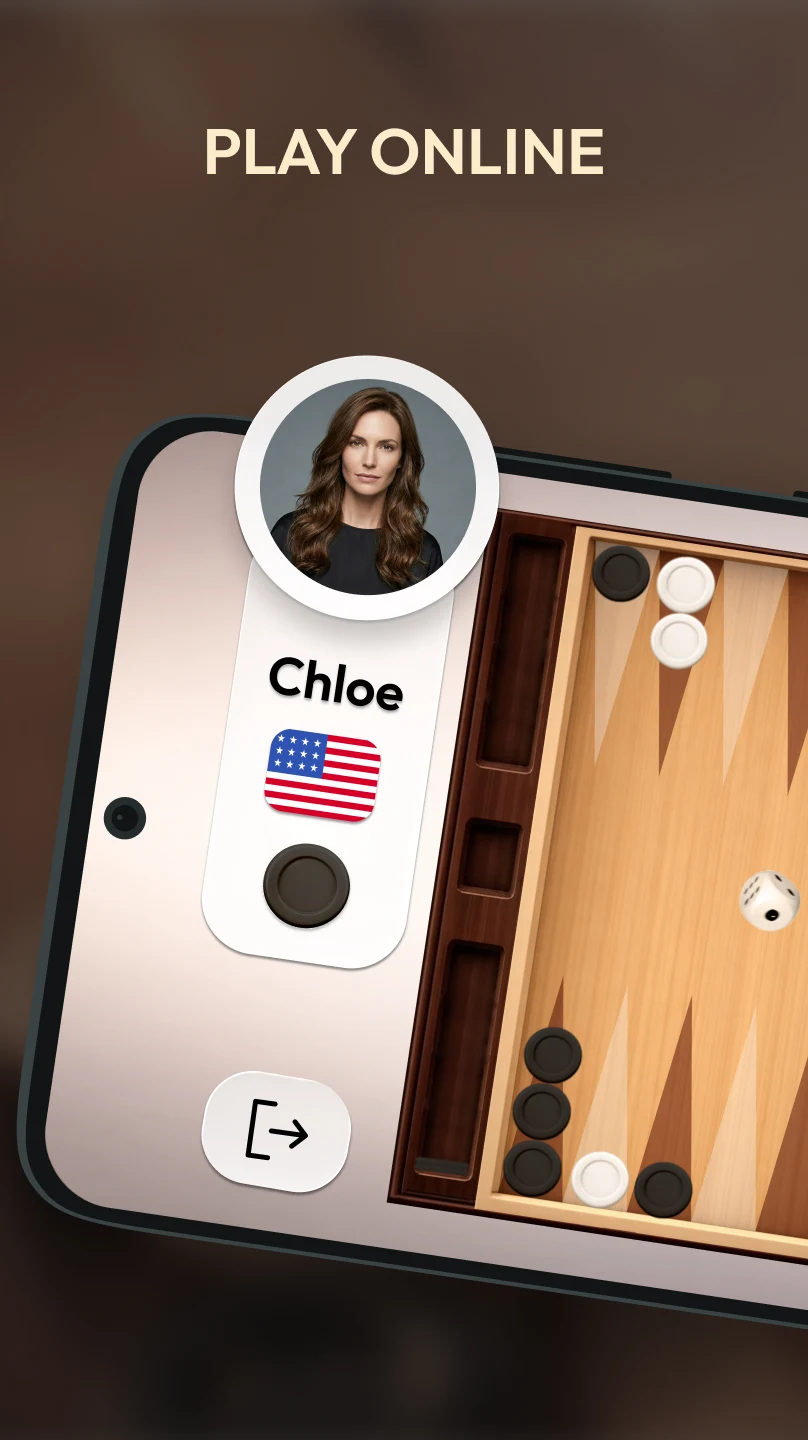 iPhone'da gerçek bir rakibe karşı online tavla maçı